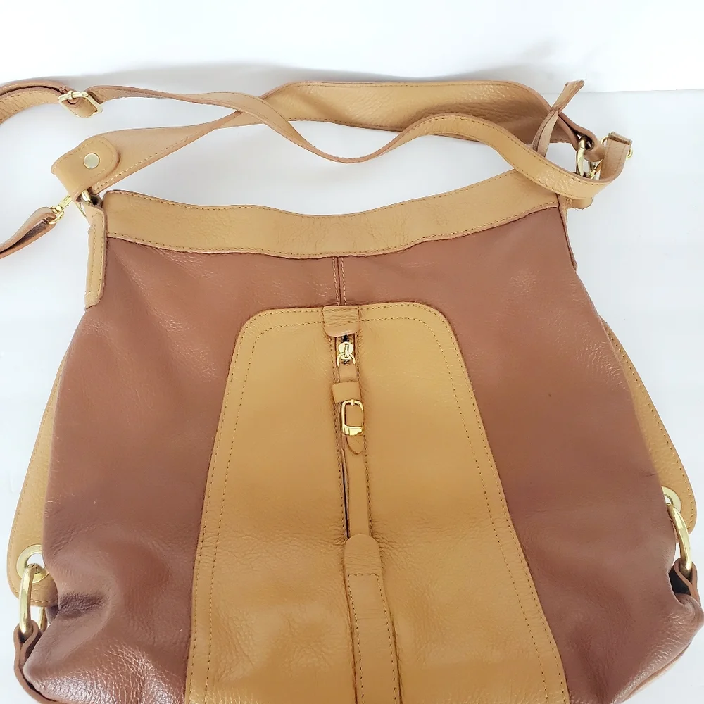 Real Genuine Leather Shoulder Bag Hobo Purse Minimaliat Academia Teacher Modest